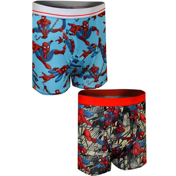 Marvel Mens Comics Boxer Briefs Spiderman Mens Underwear 2 Pack