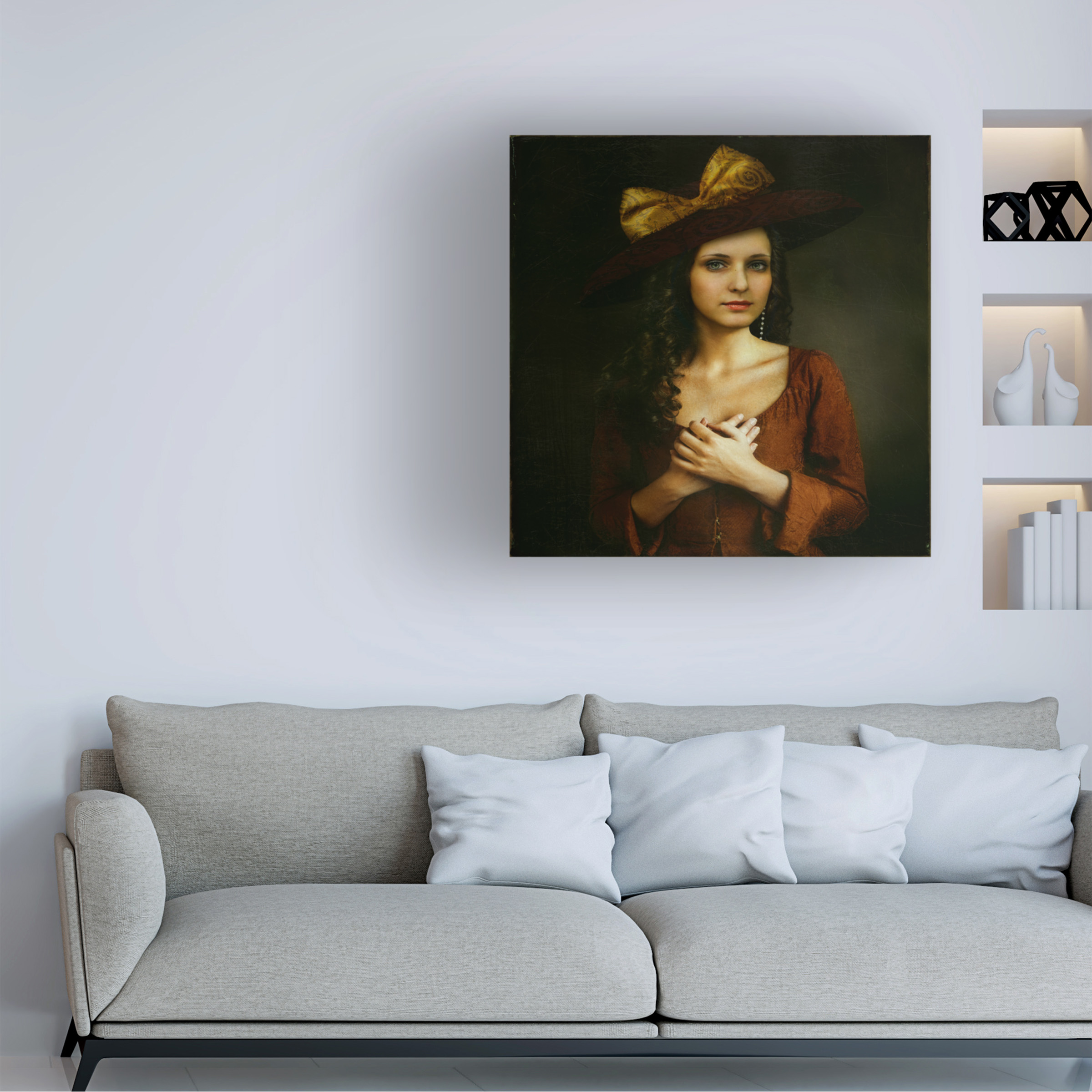Svetlana Melik Nubarova 'Portrait Of A Woman' Canvas Art