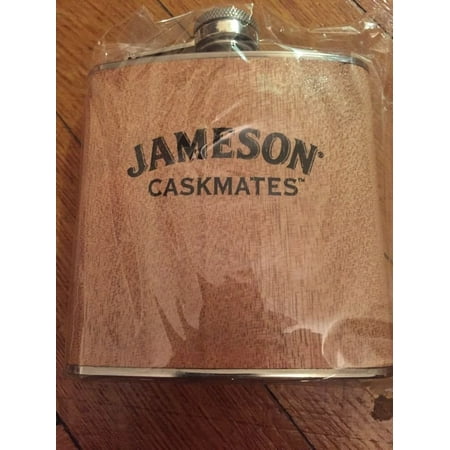 Jameson Irish Whiskey Flask - Caskmates, 1 High Quality Stainless Steel Caskmates Flask By John Jameson and