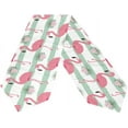 thumbnail image 2 of Coolnut 13"x70" Table Runner, Flamingo Flowers and Palm Leaves Washable Table Cloth Runner for Holiday Home Wedding Table Top Decoration, 2 of 5