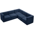 thumbnail image 5 of Meridian Furniture Quincy Navy Velvet Modular Sectional, 5 of 12