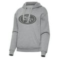 thumbnail image 2 of Women's Antigua  Heather Gray San Francisco 49ers Victory Hoodie, 2 of 3