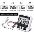 thumbnail image 3 of Large Lcd Digital Kitchen Timer Countdown 24 Hours Magnetic Timer, Student And Child Learning Reminder Timer. (Black), 3 of 5