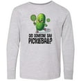 thumbnail image 3 of Inktastic Funny Pickleball Player Quote Long Sleeve Youth T-Shirt, 3 of 5