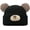 B Black, variant on Crochet Beanie Bear Ear Cute Shape Knitted Hats Warm Plush Slouchy Winter Hat Skin-Friendly Fuzzy Animal Skull Cap