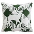 thumbnail image 1 of Funda Cojín Jacquard Navideño (Alce) Verde, 1 of 9