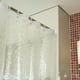 thumbnail image 4 of Cortina de baño Ducha Bañera Bloqueo Cortina Casa Hotel Apartamento Cortina impermeable de EVA 180x180cm Methold HA001176-01, 4 of 6