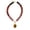 Color2, variant on PISONIC Multi-Color Gradient Resin Beaded Choker Necklace for Women, 18K Gold Plated Stainless Steel OT Toggle Clasp Pendant Collarbone Jewelry, Niche Luxury Vacation Statement Necklaces