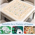 thumbnail image 3 of Beige Nautical Coastal Beach Shell Mahjong Mat 31.5" x 31.5", Bow Non-Slip Noise Reduction Mahjong Table Cover Accessories Supplies for Dominoes Poker Card Board and Tile Games Gifts, 3 of 5