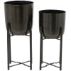 Black Indoor Outdoor Dome Metal S/2 19
