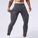 thumbnail image 1 of Pantalones cargo de mezclilla para hombre, de longitud completa, informales, a la moda, con bolsillos, de color liso, elásticos, ajustados, con pierna pequeña, 1 of 8