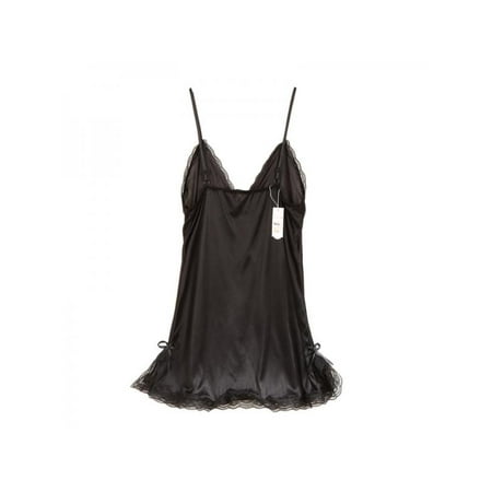 

Women Lingerie Satin Lace Chemise Nightgown Sexy Full Slips Sleepwear