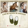 thumbnail image 7 of Kdxio Cute Cartoon Dinosaurs Green Silhouette Pattern Women's Men's Slippers Plush Slip-On House Slipper for Winter Indoor Soft Cushion Non-slip Fluffy Slides Slippers-46/47, 7 of 7