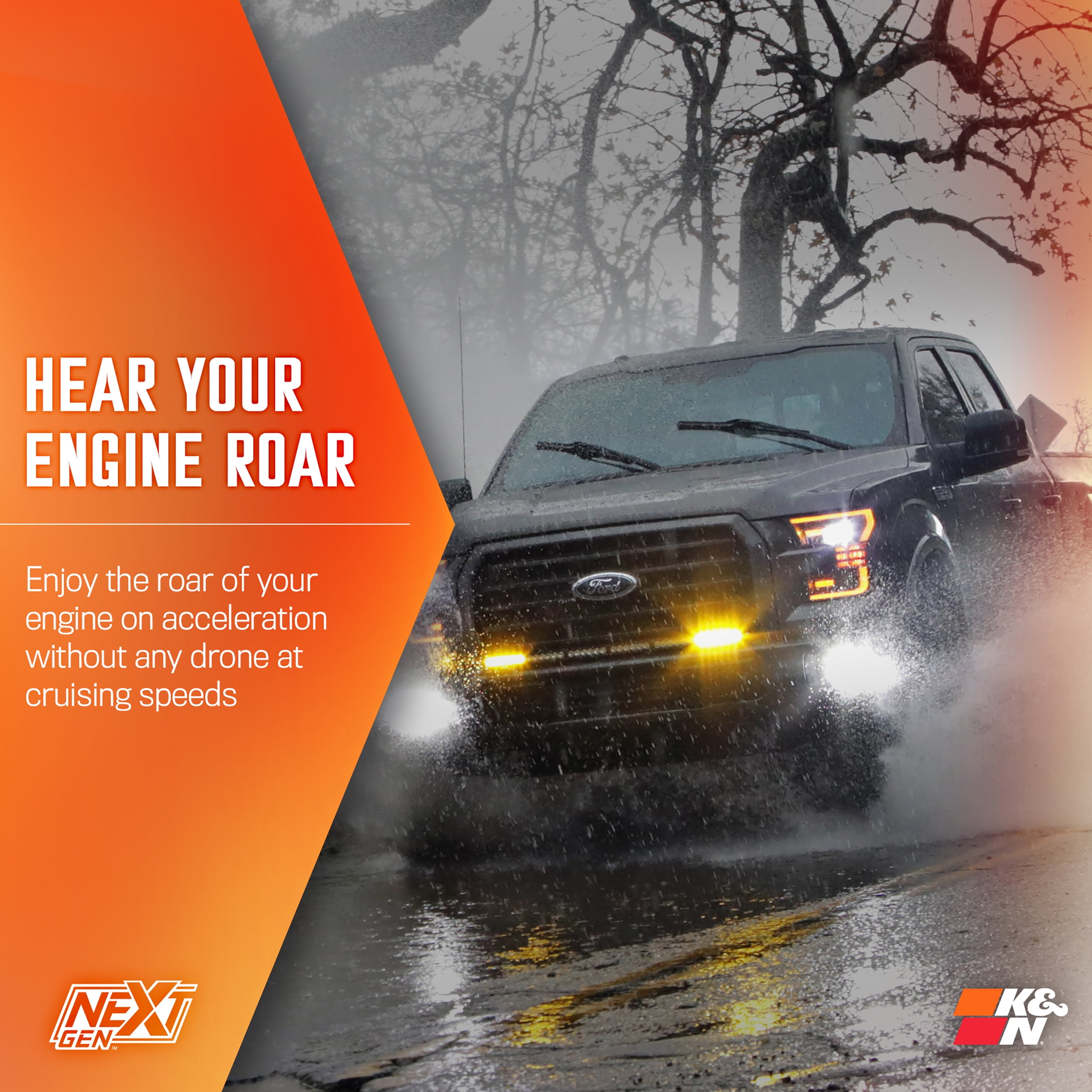 K&N Performance NextGen Cold Air Intake System: Easy Installation, Engineered to Maximize Airflow, Boost Horsepower & Torque, 50-2591