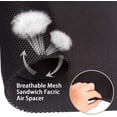 thumbnail image 3 of 10L0L Golf Cart Seat Cover for EZGO TXT RXV &Club Car DS,Washable Mesh Bench Seat Cover-Black Beige, 3 of 7