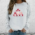 thumbnail image 1 of Meichang Chandails en Molleton à Col Rond pour Femmes, Chandails en Molleton de la Saint-Valentin, Hauts de Vacances, Chandails en Molleton Graphiques Cœur d'Amour, Manches Longues, Cadeaux de la Saint-Valentin, 1 of 4