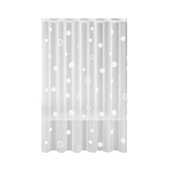 Cortina de ducha de EVA con dobladillo lastrado, impermeable, sin necesidad de taladrar, con ganchos, 12 ojales inoxidables para baño, dormitorio, caravana, gimnasio, spa, hotel o camping, lavable a