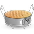 thumbnail image 4 of Dispositivo para cocinar al vapor, rejilla para cocinar al vapor de acero inoxidable de grado alimenticio con cómodas asas para ollas instantáneas, utensilio de cocina multiusos fácil de limpiar, 4 of 7
