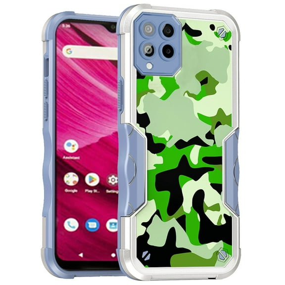 For Revvl 6 Pro 5G Attractive Design Shockproof Hybrid Case Cover - C