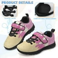thumbnail image 5 of Psesaysky Biscuit Pattern Printed Shoes for Children Girls Hook & Loop Breathable Comfortable Sneakers Casual Shoes Size 11-15, 5 of 7