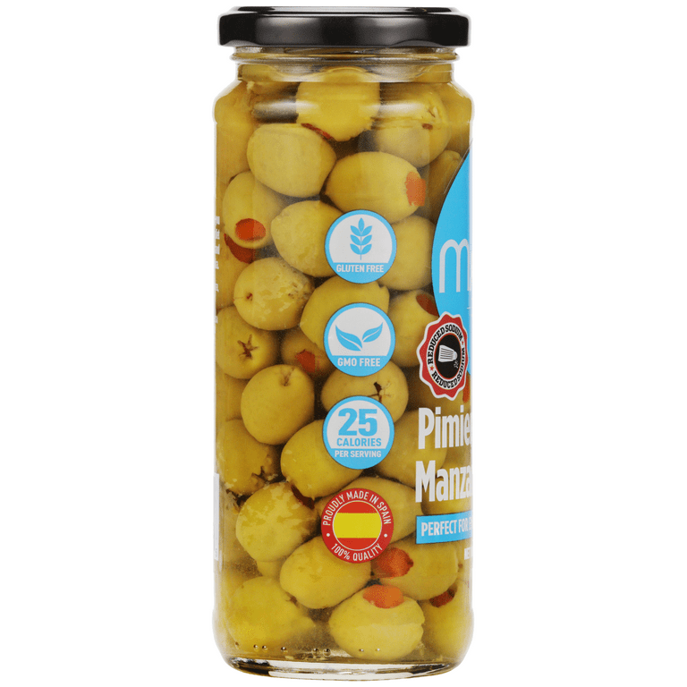 Mario Reduced Sodium Manzanilla Olives stuffed with Minced