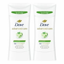 Dove Aluminum Free Antiperspirant Deodorant Stick for Women Cucumber & Green Tea, 2.6 oz 2 Count