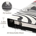 thumbnail image 3 of FORMRS 3 Ring Photo Album 4"x6" Self Adhesive Large Capacity PU Leather Cover, Black Illusionary Boat, 3 of 8
