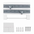 thumbnail image 2 of Organizador De Cocina Wallmount, Estante De Almacenamiento, Soporte Para Papel De Cocina, Dispensador De Película Conservante, 2 of 7