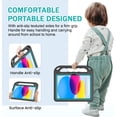 thumbnail image 4 of BMOUO Kids Case for iPad (A16) 11th Generation 11 Inch 2025, iPad 10th Generation 10.9 inch 2022 - with Built-in Screen Protector, Handle Stand iPad 11th/10th Gen Case for Toddlers, Black and Teal, 4 of 7