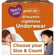 Parents Choice Ultimate Care Nighttime Underwear for Boys & Girls L/XL, 38 Count
