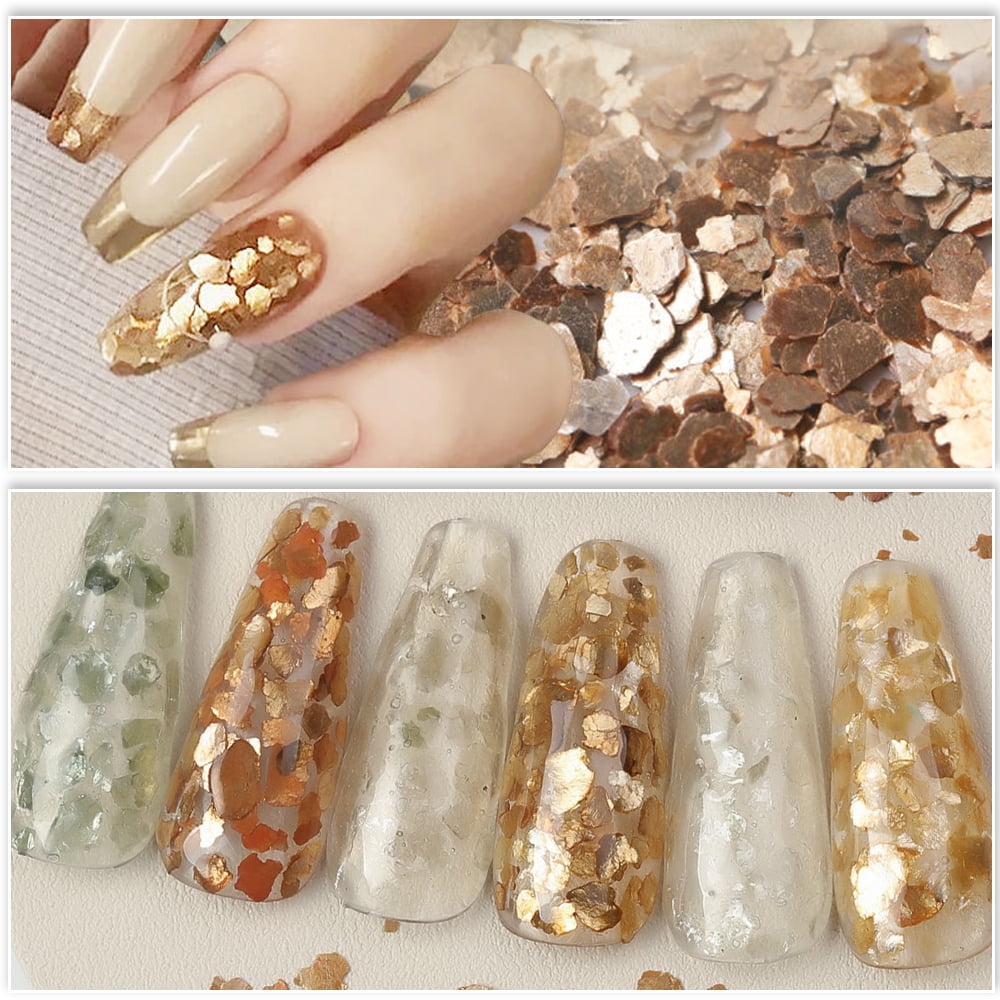 TWINKLING Natural Colored Mica Flakes, Gilding Flakes, Mica Flakes  Glitter,Mica Flakes Leaf for DIY Resin Art Crafts, Nail Art,  Painting,Jewelry