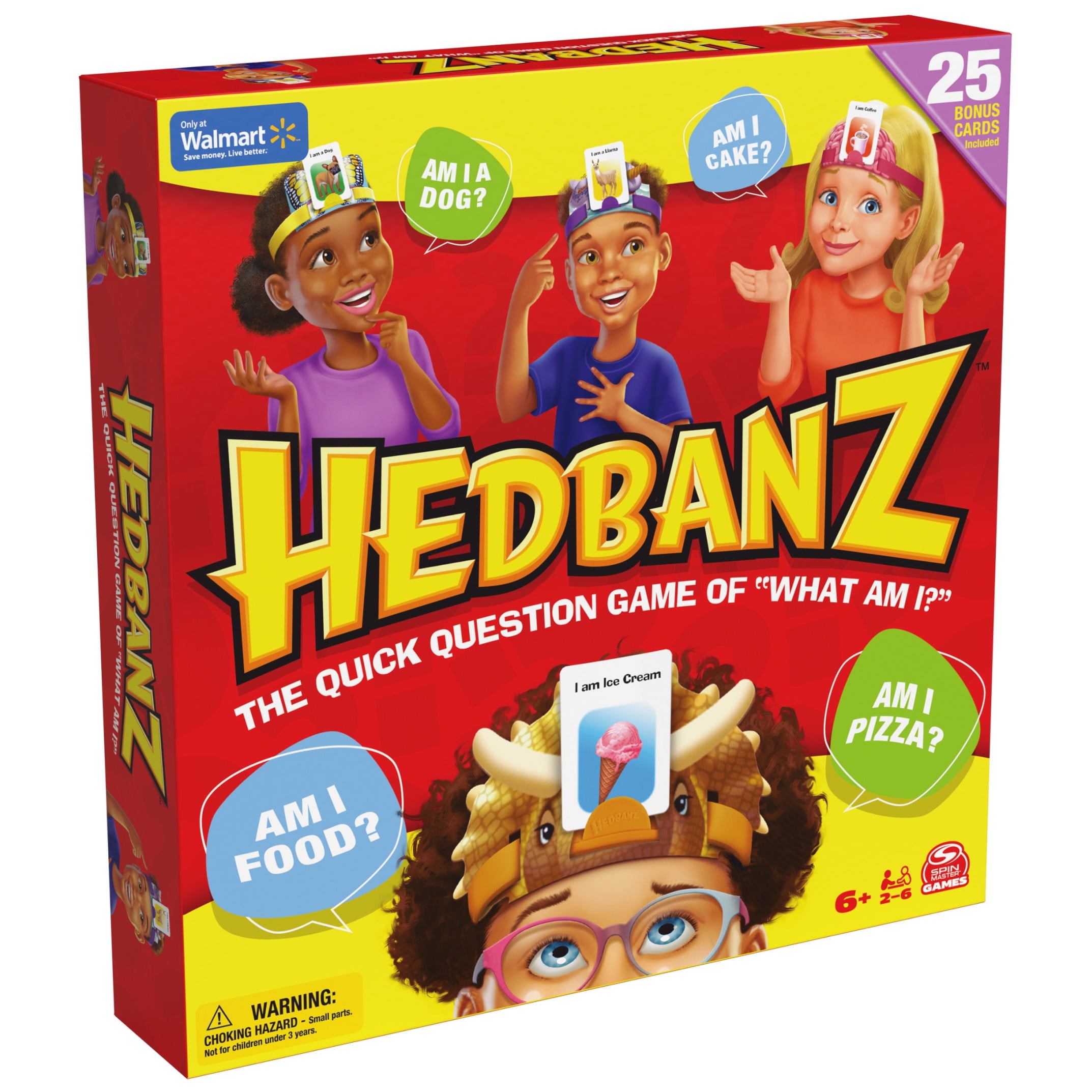 Hedbanz 2nd Edition Picture Guessing Board Game with 25 Bonus Cards Walmart Exclusive