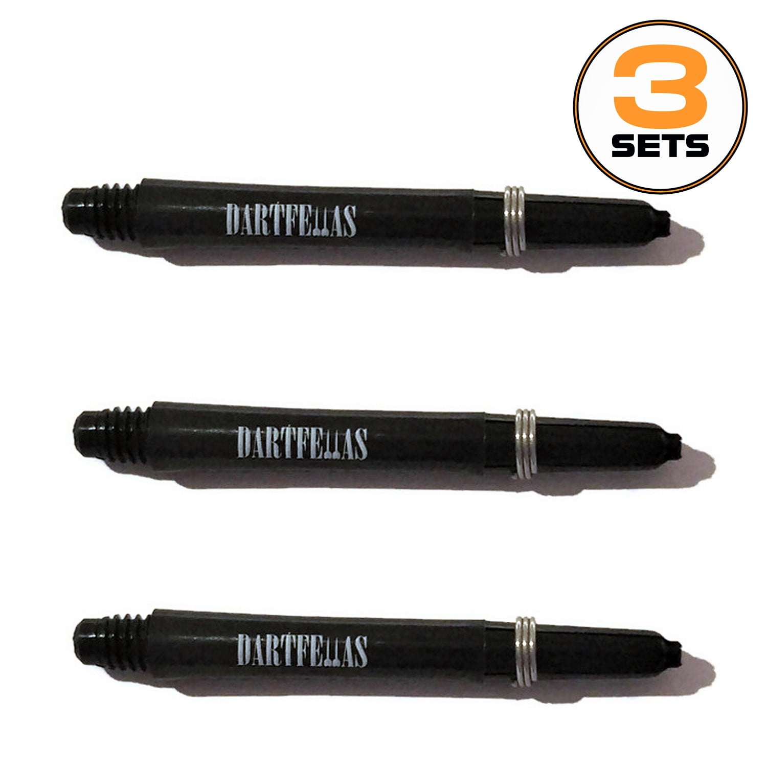 Dartfellas Black Dart Tweenie Shafts Stems w/Springs (3 Sets 9 Shafts