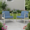 thumbnail image 2 of Covers&All Outdoor Deep Seat Cushion Set of 2, 25 x 25.5 Inch, Water and UV Resistant Patio Furniture Cushions, High-Density 5" Foam Chair Cushions with Zipper Covers, 2 of 6
