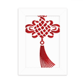 thumbnail image 1 of China nudo rojo patron de Seguridad Marco de Fotos de escritorio imagen Blanco Pintura arte 5x7 pulgadas, 1 of 4