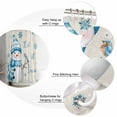 thumbnail image 5 of Small Stall Shower Curtain 36x78 Inch Narrow Half Size Blue Christmas Snowman Bath Curtains Bathroom Decor Xmas Snowflake Birds Waterproof Fabric Shower Curtain Set with Hooks 36 Inch, 5 of 6