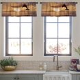 thumbnail image 3 of LALILO Kitchen Curtain Valance Beautiful Jumping Ocean Sun Rod Pocket Window Curtain 52"x 18" Set of 2, 3 of 5