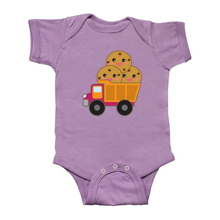 

Inktastic Cookie Lover Gifts Funny Truck Gift Baby Boy or Baby Girl Bodysuit