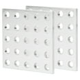 thumbnail image 2 of Placa de rejilla, panel de rejilla de aluminio de 2 piezas Panel de malla metálica Panel de rejilla metálica Uso conveniente, 2 of 13