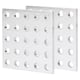 thumbnail image 2 of Placa de rejilla, panel de rejilla de aluminio de 2 piezas Panel de malla metálica Panel de rejilla metálica Uso conveniente, 2 of 13