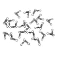 thumbnail image 4 of 20pcs ectores 3 Manera Señuelo Línea Superficie Brilnte Lisa Durable 21mm Macarena Crane Swivels de 3 vías, 4 of 6