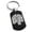 Black, variant on Stainless Steel Letter P Initial 3D Cube Box Monogram Engraved Engraved Dog Tag Keychain Keyring