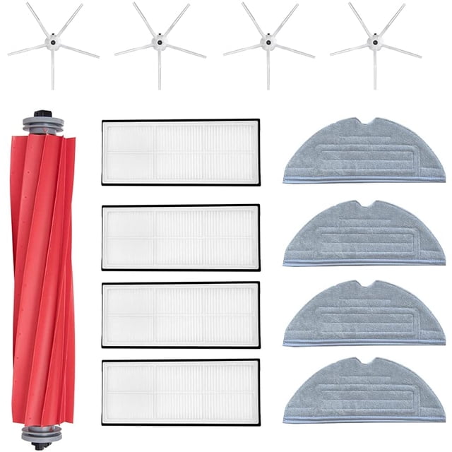 Roborock S7 Spare Parts Accessory Kit Main Rolling Brush Side Brushes Hepa Filter Mop Wipes