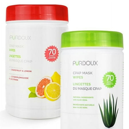 New Perdox CPAP Unscented with Aloe Tube Cleaning Wipes - 70 Pack