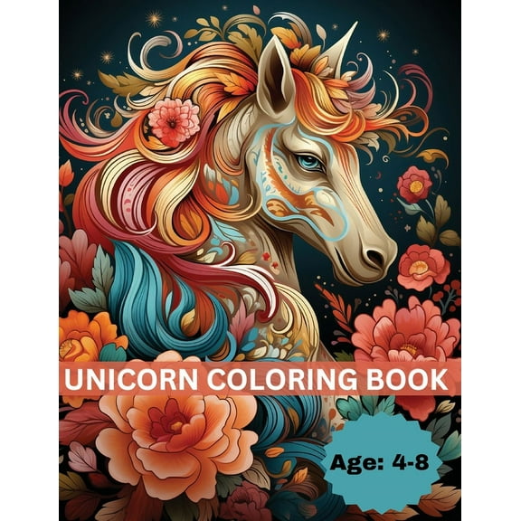 Unicorn Coloring Book, (Paperback)