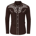 thumbnail image 3 of Shinyii Boys Western Cowboy Shirt Button Down Long Sleeve Shirt Everyday Top, Sizes 4-13, 3 of 3