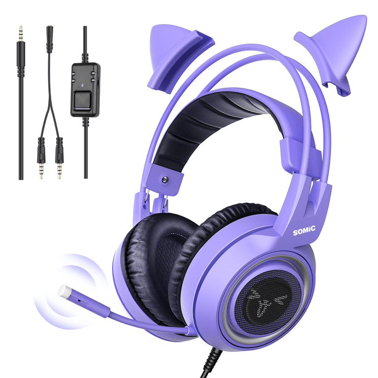 SOMIC G951S Pink gaming Headphones Virtual 7.1 Noise Cancelling