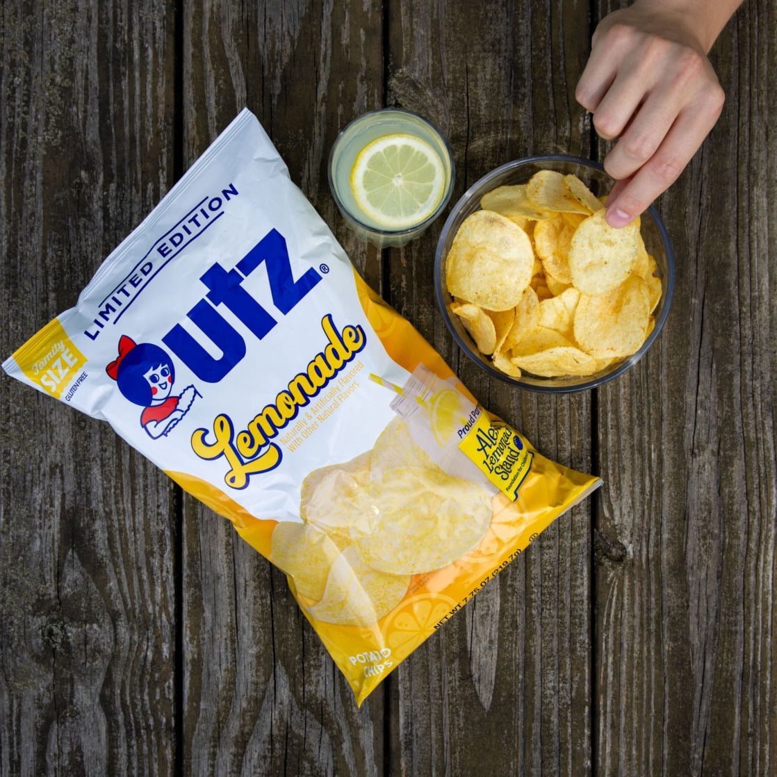 Utz Lemonade Chips 7.75 oz bag