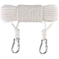 thumbnail image 1 of Clothesline 50 Ft Long Cotton Clothesline Rope Laundry Line Rope Craft Drying Rope Adjustable forCamping Travel & Home Use DIY Rope as Candle Replacement Wick Laundry Line Dryer Rope, 1 of 5