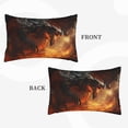 thumbnail image 2 of Yiaed Fiery Dragon Of Chaos Print Brushed Microfiber Envelope Pillowcases, Standard,Envelope Closure Pillow Cases(Without Pillow Core)-16"x24", 2 of 6
